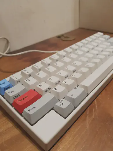 Fisher is a Happy Hacking Keyboard Professional 2. Credit: John Urquhart Ferguson