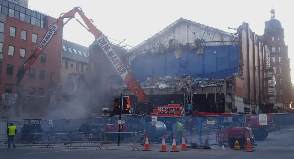 Glasgow's Odeon Cinema Being Torn Down. Credit: John Urquhart Ferguson